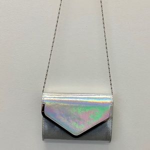 Silver Chain Clutch